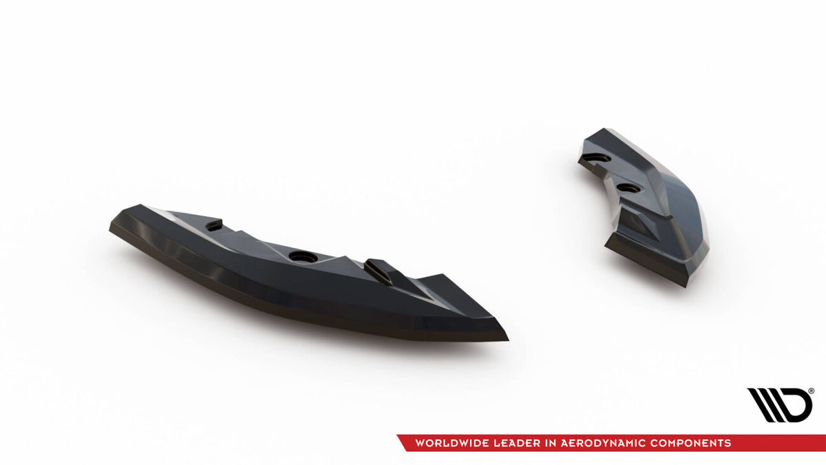 Diffusor Flaps V.1 passend für BMW 1er M-Paket F70 schwarz Hochglanz