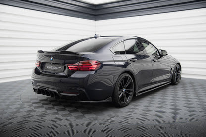 Diffusor Flaps V.1 passend für BMW 4er Gran Coupe M-Paket F36 schwarz Hochglanz