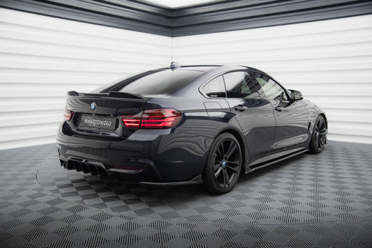 Diffusor Flaps V.1 passend für BMW 4er Gran Coupe M-Paket F36 schwarz Hochglanz
