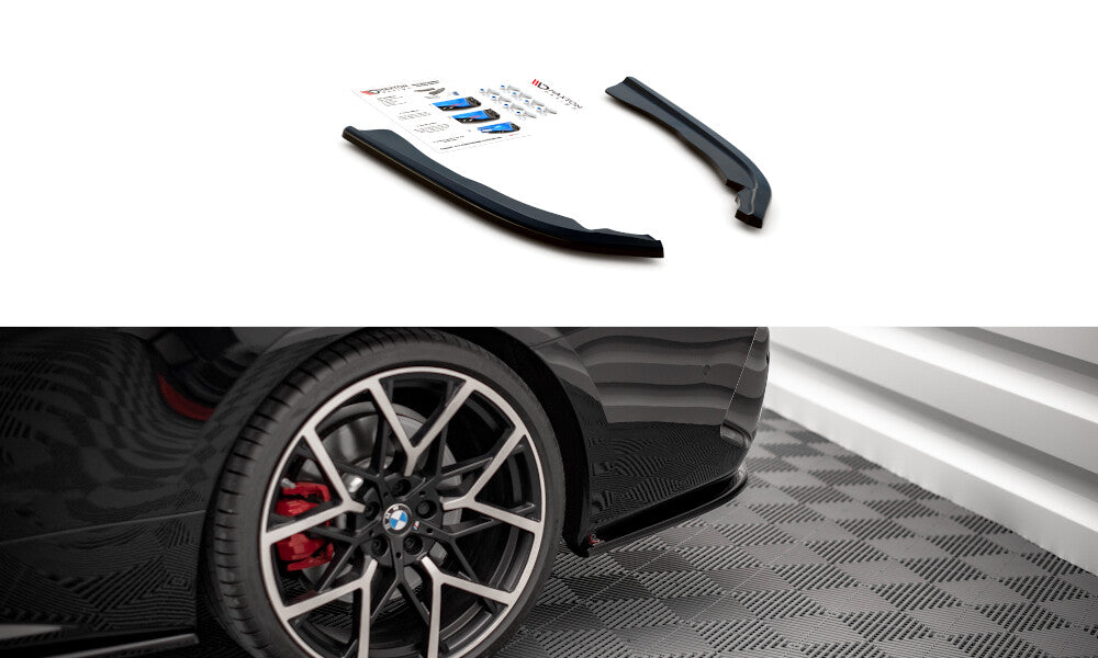 Diffusor Flaps V.1 passend für BMW 4er M-Paket G22 / G23 / G22 FL / G23 FL schwarz Hochglanz