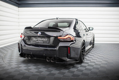 Diffusor Flaps V.1 passend für BMW M2 G87 schwarz Hochglanz
