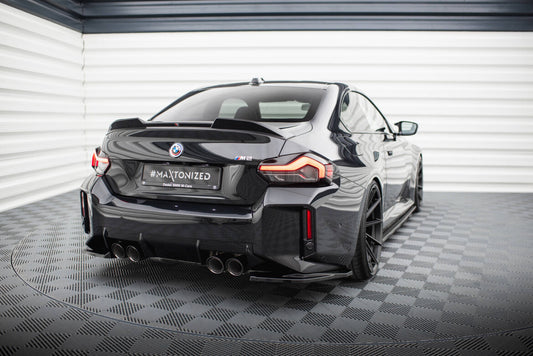 Diffusor Flaps V.1 passend für BMW M2 G87 schwarz Hochglanz
