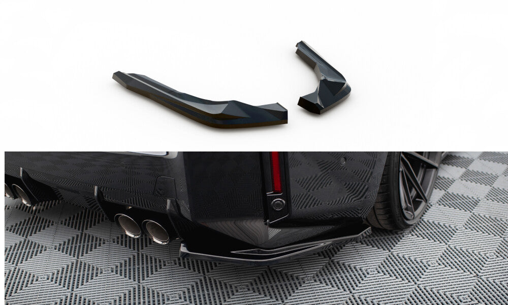 Diffusor Flaps V.1 passend für BMW M2 G87 schwarz Hochglanz