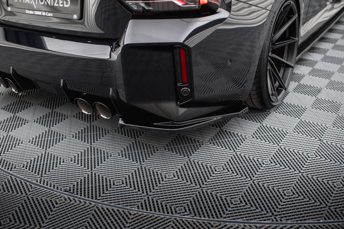 Diffusor Flaps V.1 passend für BMW M2 G87 schwarz Hochglanz