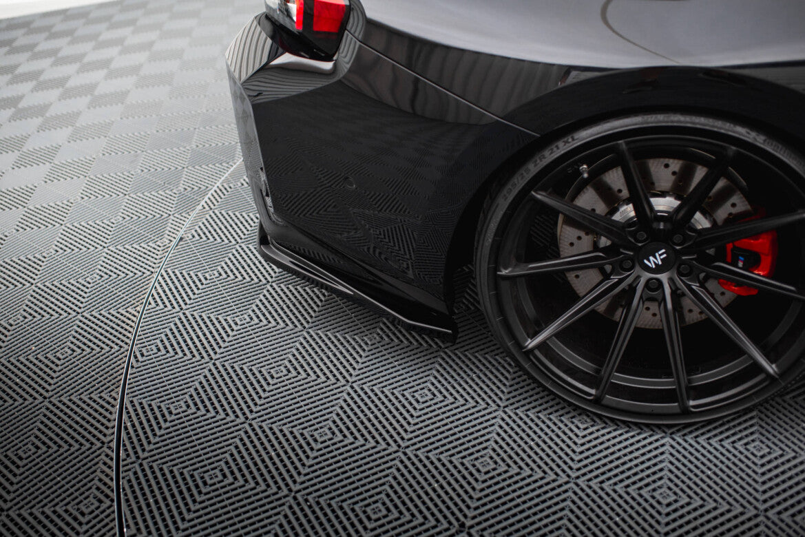 Diffusor Flaps V.1 passend für BMW M2 G87 schwarz Hochglanz