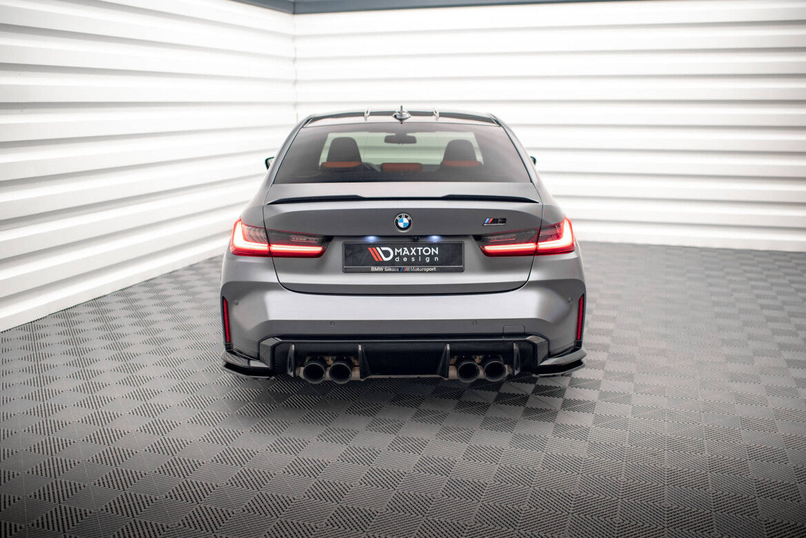 Diffusor Flaps V.1 passend für BMW M3 Limousine / Touring G80 / G81 schwarz Hochglanz