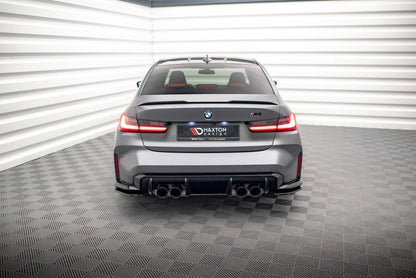 Diffusor Flaps V.1 passend für BMW M3 Limousine / Touring G80 / G81 schwarz Hochglanz