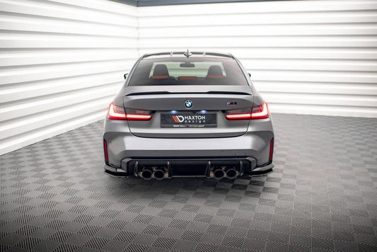 Diffusor Flaps V.1 passend für BMW M3 Limousine / Touring G80 / G81 schwarz Hochglanz