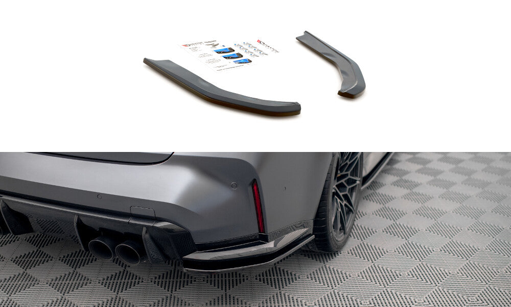 Diffusor Flaps V.1 passend für BMW M3 Limousine / Touring G80 / G81 schwarz Hochglanz