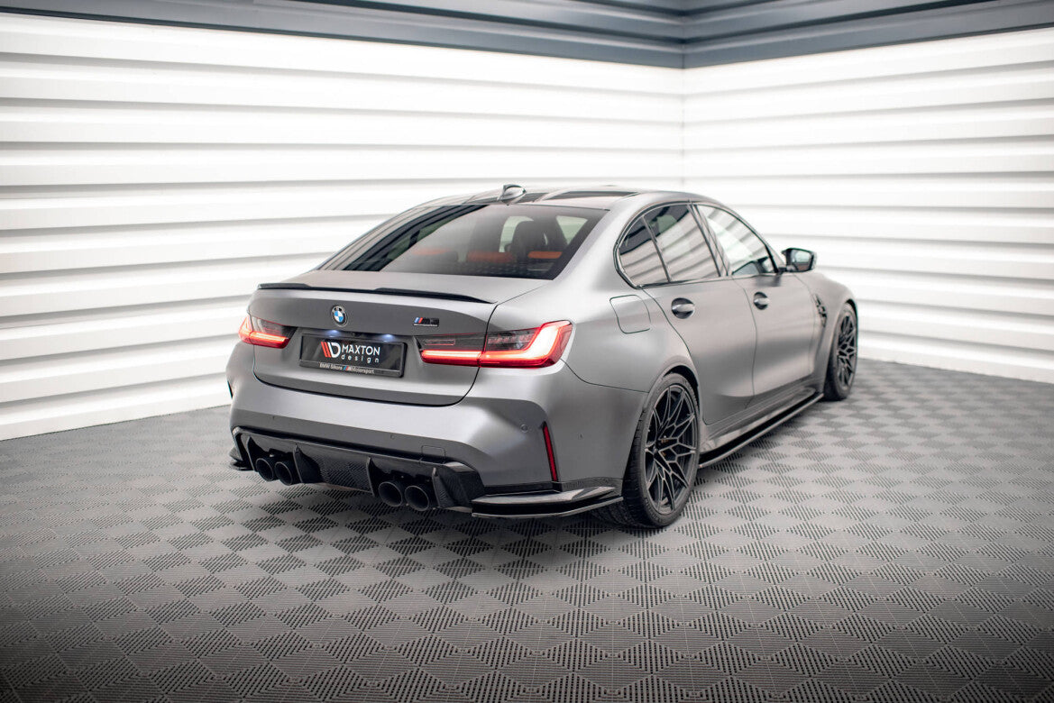 Diffusor Flaps V.1 passend für BMW M3 Limousine / Touring G80 / G81 schwarz Hochglanz