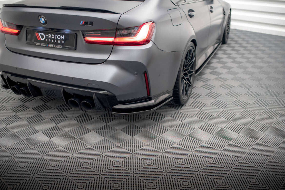 Diffusor Flaps V.1 passend für BMW M3 Limousine / Touring G80 / G81 schwarz Hochglanz