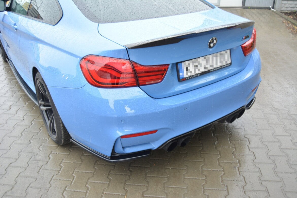 Diffusor Flaps V.1 passend für BMW M4 F82 schwarz Hochglanz
