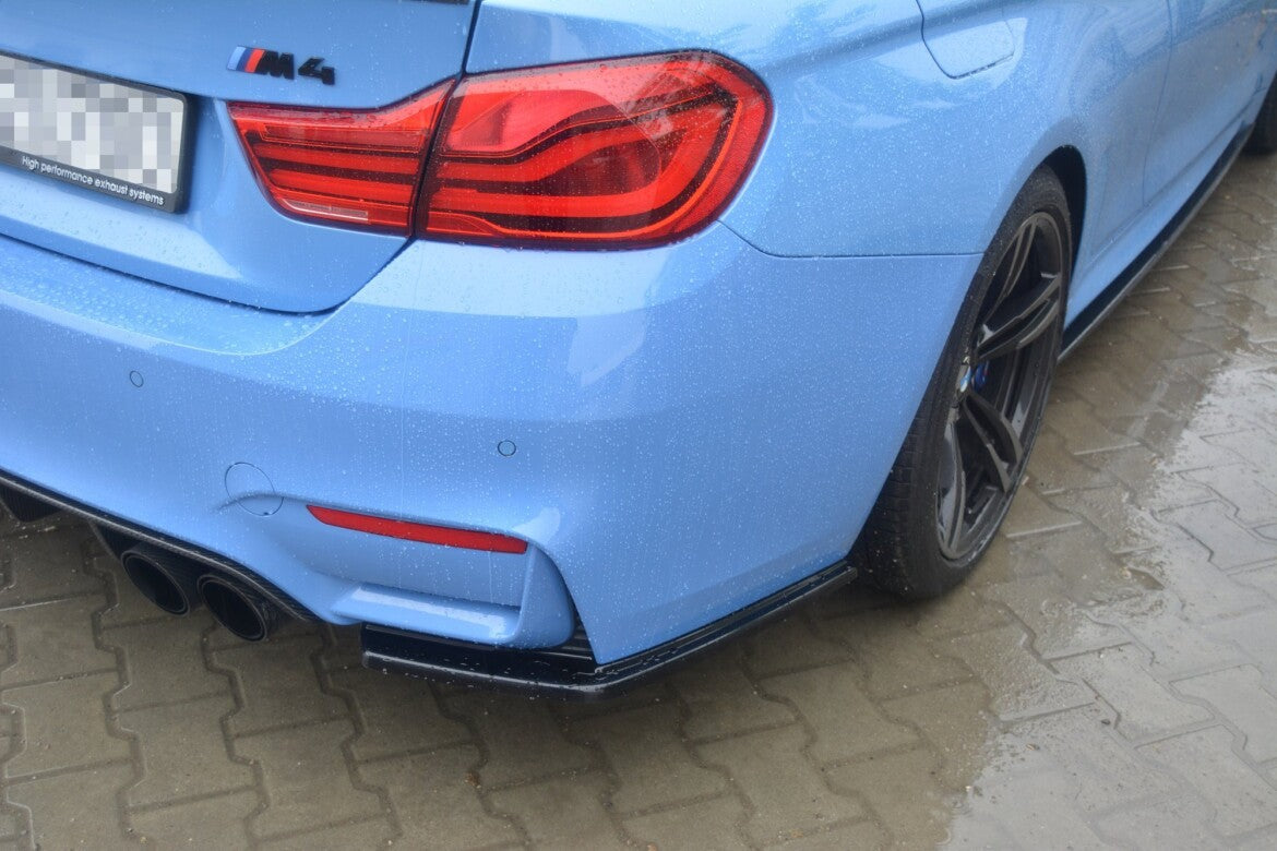 Diffusor Flaps V.1 passend für BMW M4 F82 schwarz Hochglanz