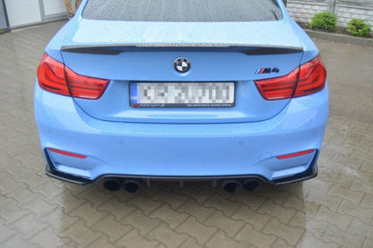 Diffusor Flaps V.1 passend für BMW M4 F82 schwarz Hochglanz