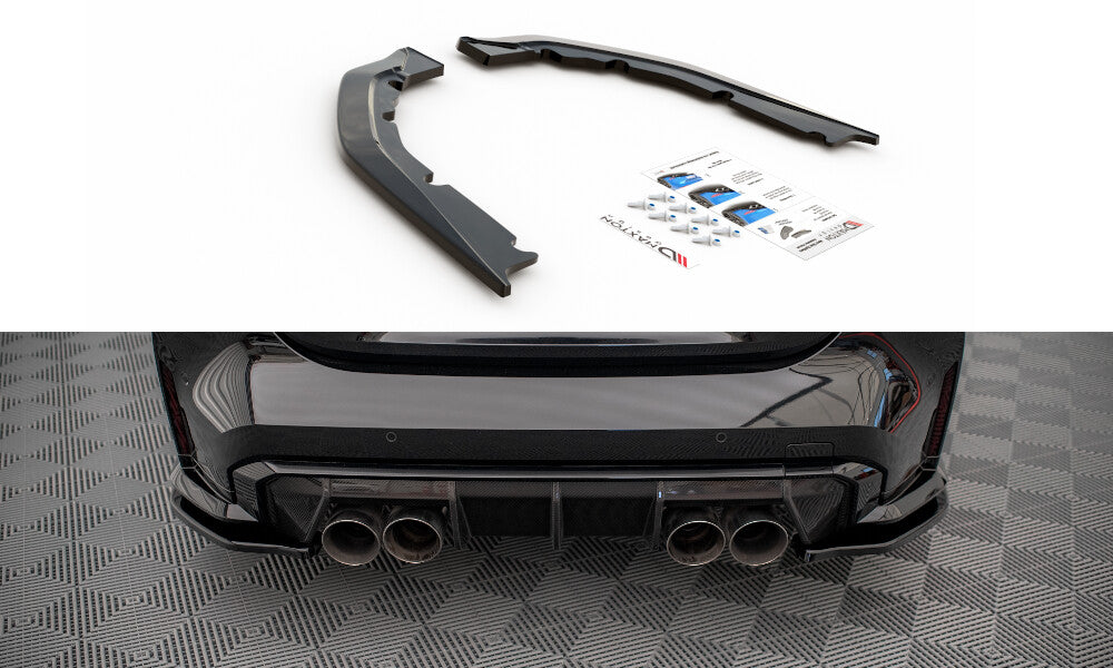 Diffusor Flaps V.1 passend für BMW M4 G82 / G82 FL schwarz Hochglanz