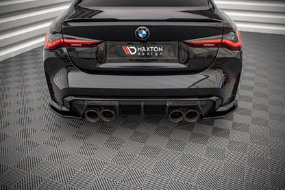 Diffusor Flaps V.1 passend für BMW M4 G82 / G82 FL schwarz Hochglanz