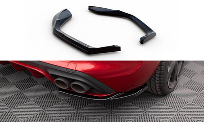 Diffusor Flaps V.1 passend für CUPRA Leon Hatchback Mk1 schwarz Hochglanz