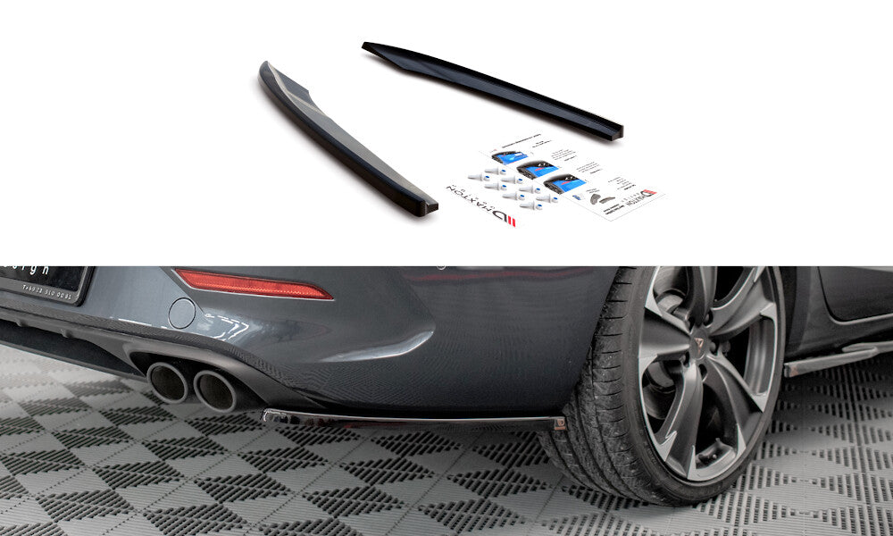 Diffusor Flaps V.1 passend für CUPRA Leon ST Mk1 FL schwarz Hochglanz