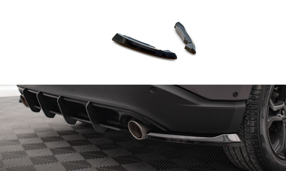Diffusor Flaps V.1 passend für Ford Edge Mk2 schwarz Hochglanz