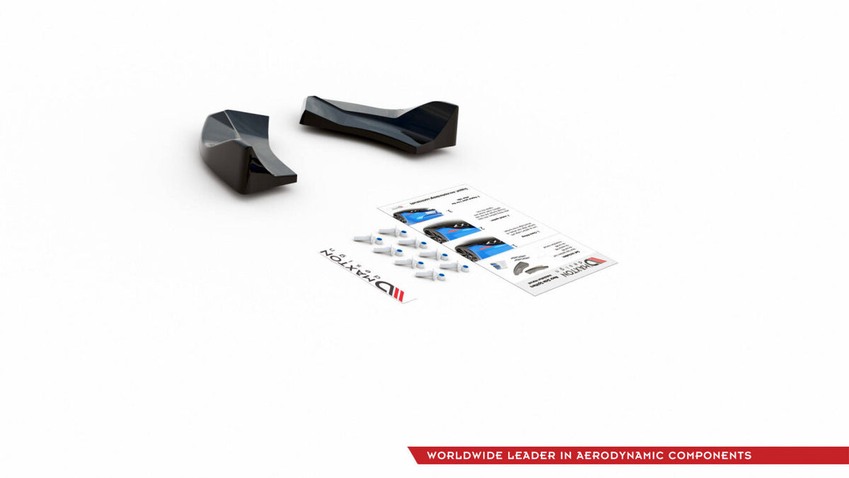 Diffusor Flaps V.1 passend für Ford Fiesta ST Mk8 schwarz Hochglanz