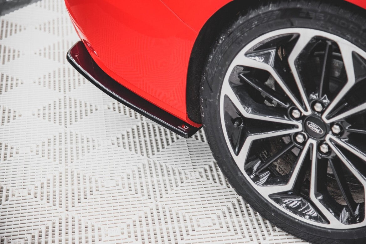 Diffusor Flaps V.1 passend für Ford Focus ST-Line Kombi Mk4 schwarz Hochglanz