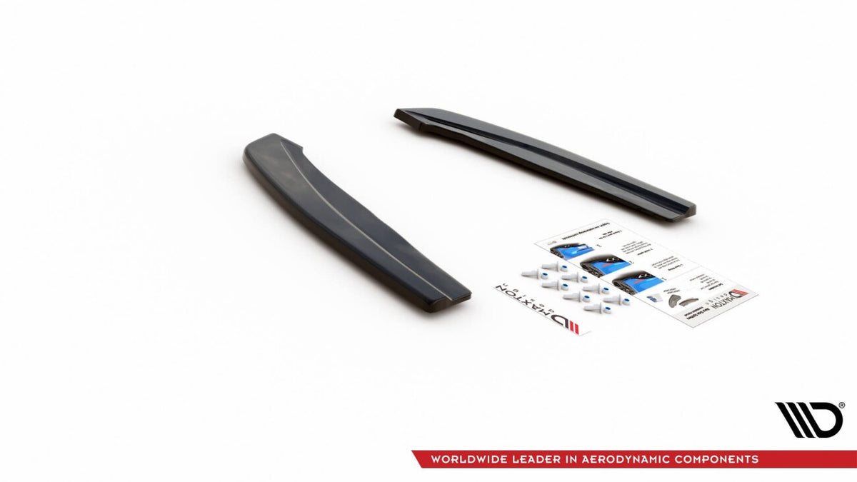 Diffusor Flaps V.1 passend für Ford Focus ST-Line Kombi Mk4 schwarz Hochglanz