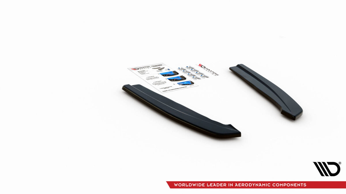 Diffusor Flaps V.1 passend für Ford Focus ST-Line Kombi Mk4 schwarz Hochglanz