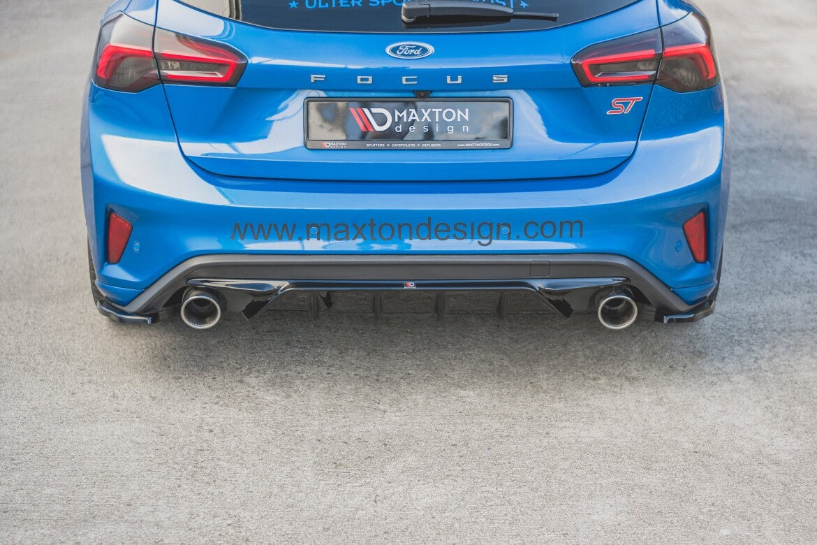 Diffusor Flaps V.1 passend für Ford Focus ST Mk4 schwarz Hochglanz