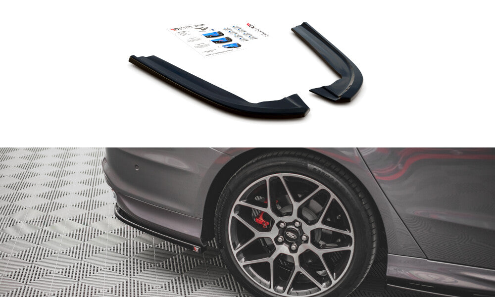 Diffusor Flaps V.1 passend für Ford Mondeo ST-Line Mk5 FL schwarz Hochglanz