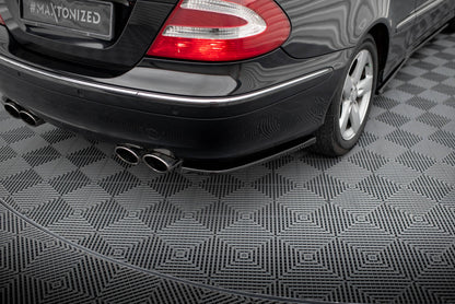 Diffusor Flaps V.1 passend für Mercedes CLK W209 schwarz Hochglanz