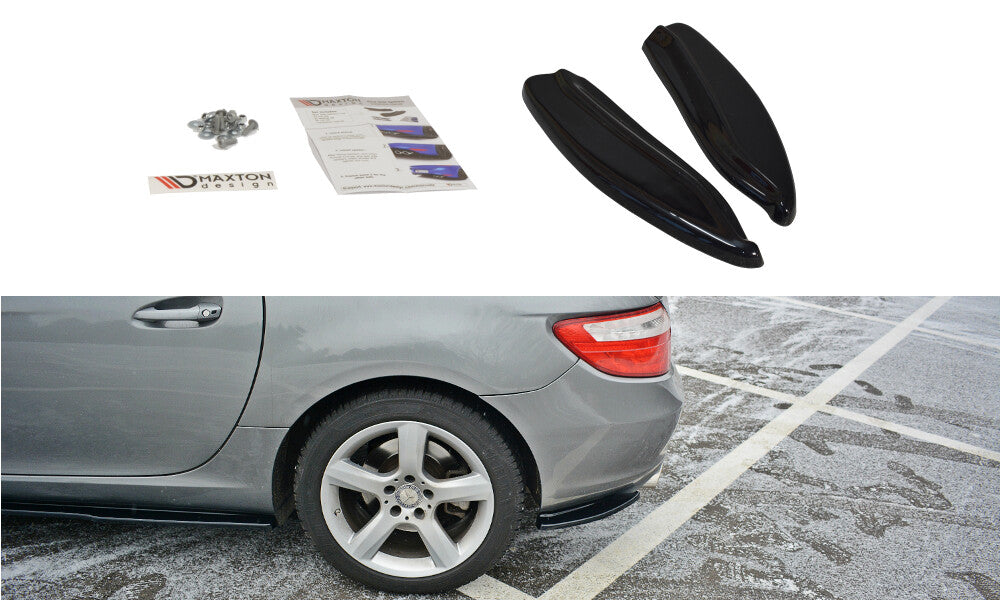 Diffusor Flaps V.1 passend für Mercedes SLK R172 schwarz Hochglanz