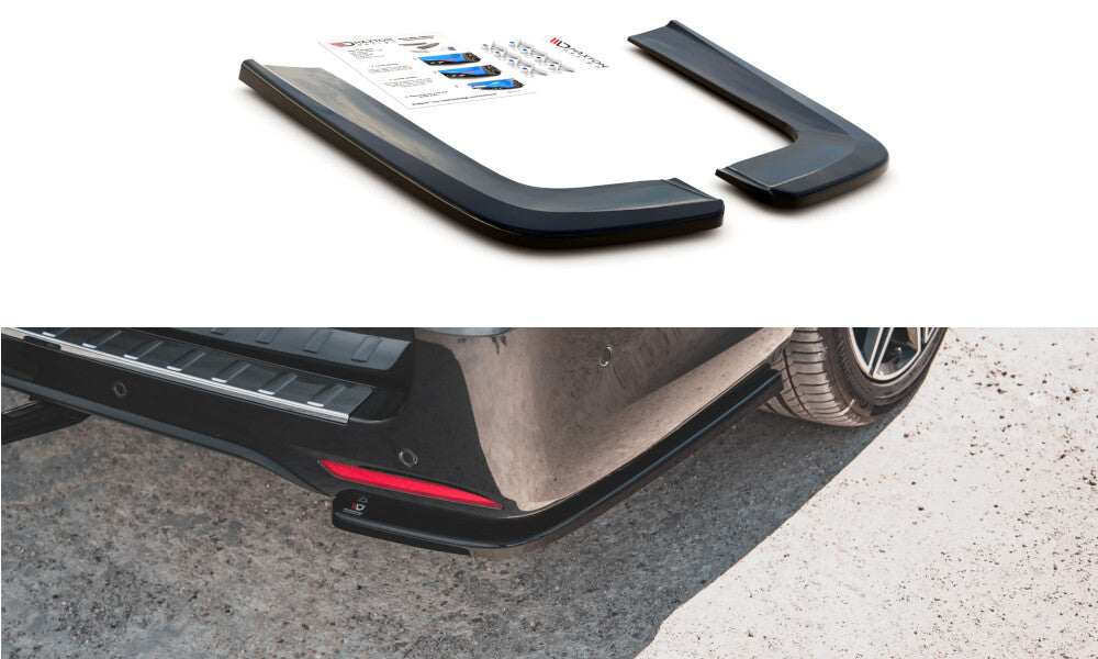 Diffusor Flaps V.1 passend für Mercedes V-Klasse AMG-Line W447 FL schwarz Hochglanz