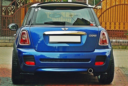 Diffusor Flaps V.1 passend für Mini Cooper R56 JCW schwarz Hochglanz