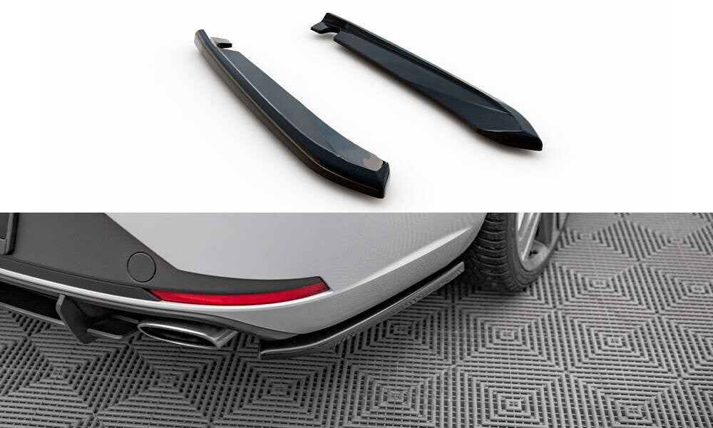 Diffusor Flaps V.1 passend für Seat Leon CUPRA Sportstourer Mk3 schwarz Hochglanz