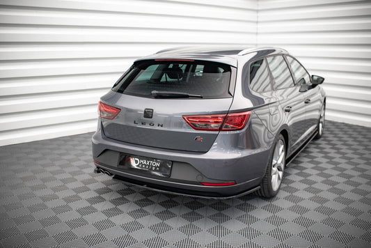Diffusor Flaps V.1 passend für Seat Leon FR Sportstourer Mk3 schwarz Hochglanz