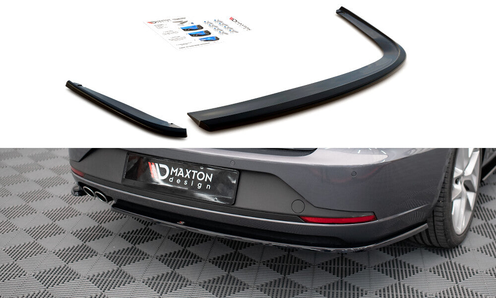 Diffusor Flaps V.1 passend für Seat Leon FR Sportstourer Mk3 schwarz Hochglanz