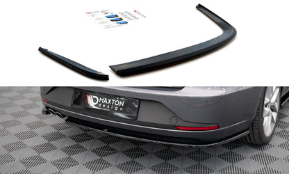 Diffusor Flaps V.1 passend für Seat Leon FR Sportstourer Mk3 schwarz Hochglanz