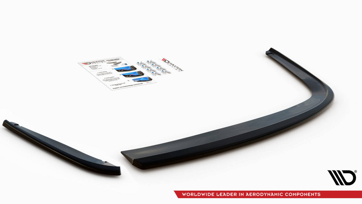 Diffusor Flaps V.1 passend für Seat Leon FR Sportstourer Mk3 schwarz Hochglanz