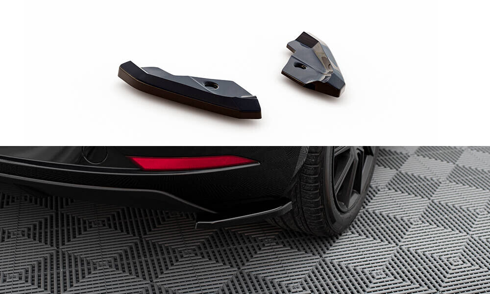 Diffusor Flaps V.1 passend für Seat Leon Hatchback Mk3 FL schwarz Hochglanz