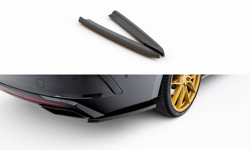 Diffusor Flaps V.1 passend für Skoda Octavia RS Liftback / Combi Mk4 FL schwarz Hochglanz