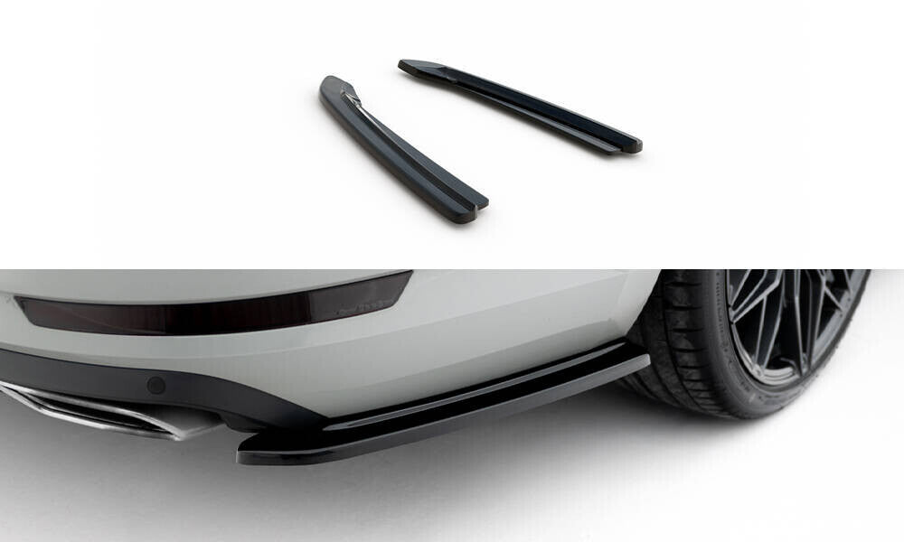 Diffusor Flaps V.1 passend für Skoda Superb Liftback / Combi Mk3 schwarz Hochglanz
