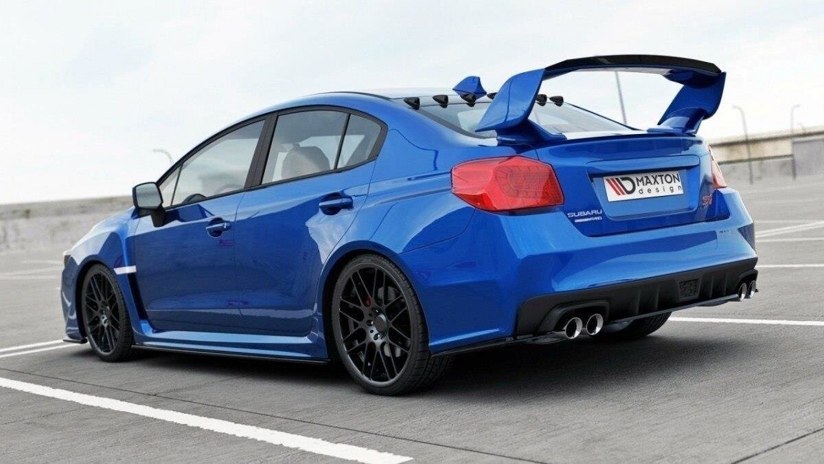 Diffusor Flaps V.1 passend für Subaru Impreza WRX STI Mk4 / Mk4 FL schwarz Hochglanz
