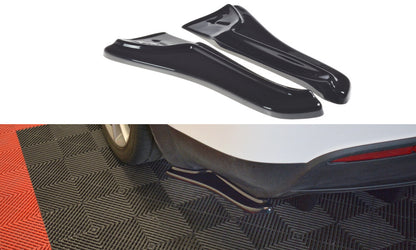 Diffusor Flaps V.1 passend für Tesla MODEL X schwarz matt