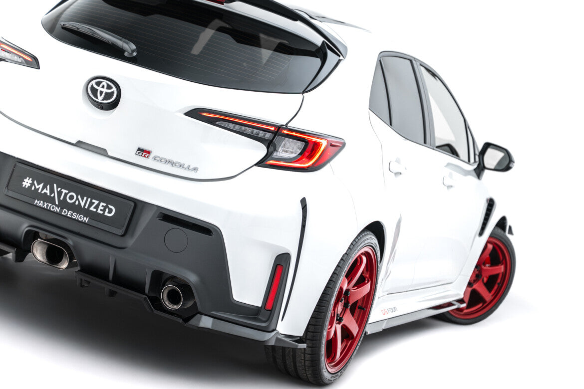 Diffusor Flaps V.1 passend für Toyota GR Corolla Mk12 schwarz Hochglanz