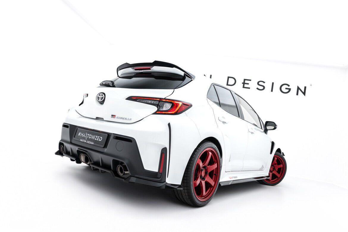 Diffusor Flaps V.1 passend für Toyota GR Corolla Mk12 schwarz Hochglanz