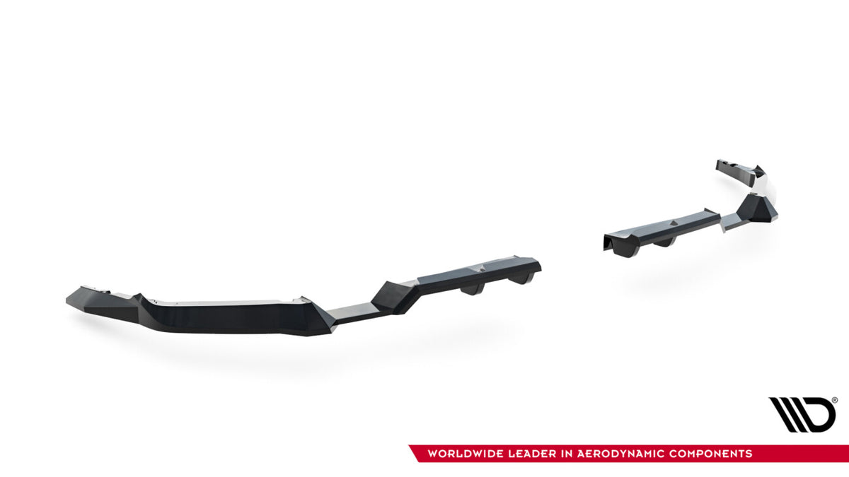 Diffusor Flaps V.1 passend für Toyota GR Corolla Mk12 schwarz Hochglanz