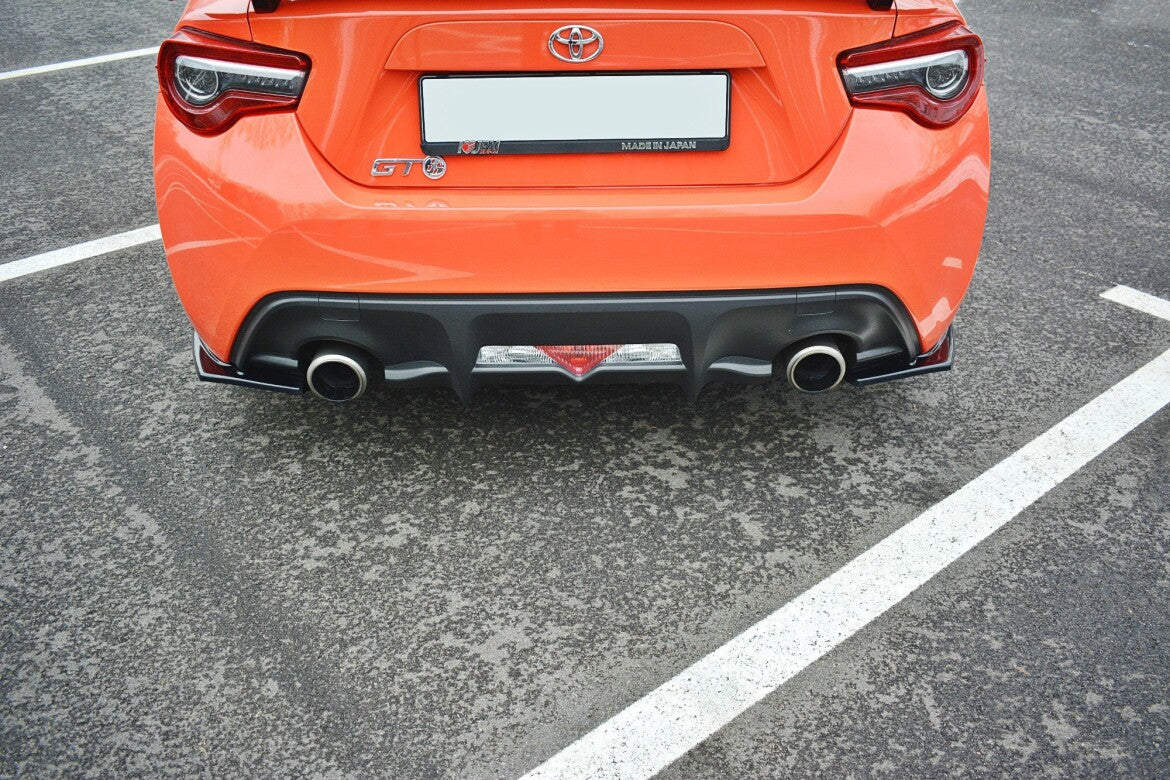 Diffusor Flaps V.1 passend für Toyota GT86 FL schwarz Hochglanz