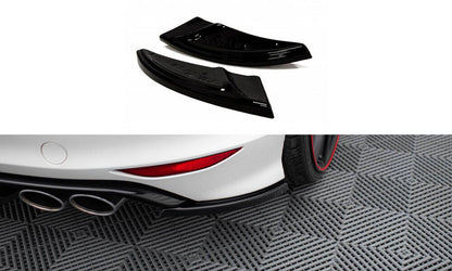 Diffusor Flaps V.1 passend für VW Golf 7 R / R-Line schwarz Hochglanz