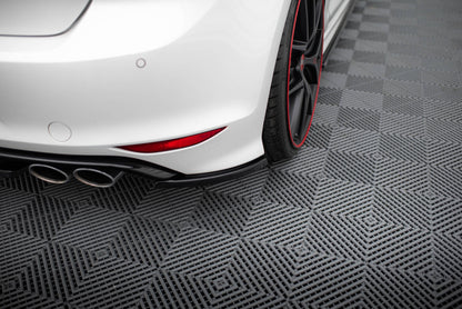 Diffusor Flaps V.1 passend für VW Golf 7 R / R-Line schwarz Hochglanz