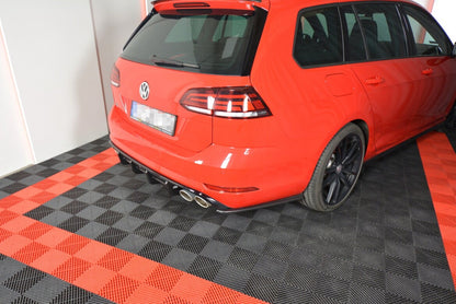 Diffusor Flaps V.1 passend für VW Golf 7 R VARIANT FL schwarz Hochglanz
